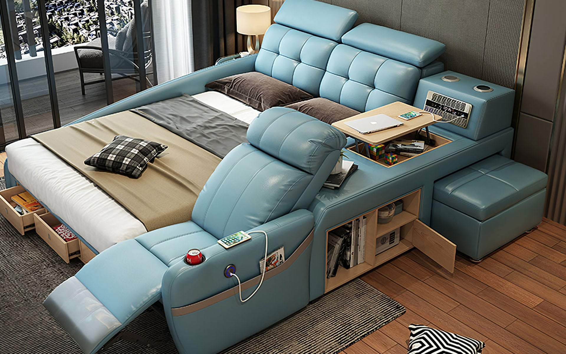 Monica Multifunctional Smart Bed | Futuristic Furniture