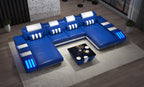 Cosmo Double Chaise U-Shape LED Sectional - Ultimate Lounge Sofa
