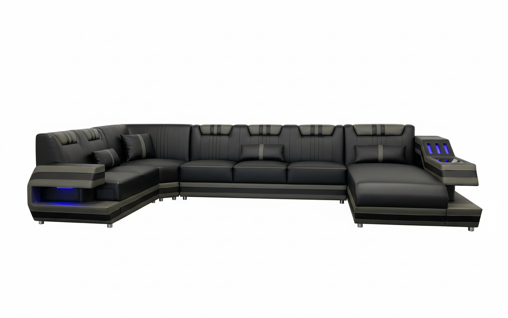 Celine-Modern-Leather-Sectional-White-Background-Front