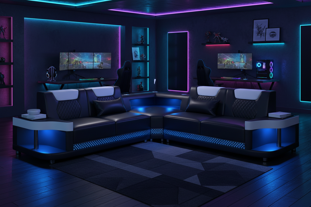 NEXA Corner Sectional - Gaming Room