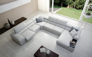 Linehan Modern Leather Sectional